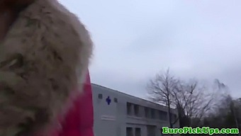 Young European Girl Gets Outdoor Creampie After Being Pulled