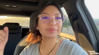 Public Humiliation For Latina After Giving A Mind-Blowing Facial To Her Lover