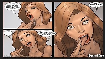 불륜하는 배우자가 잘 발달한 우편근무자를 구두로 서비스하다가 남편에게 돌아와서 입맞춤을 한다